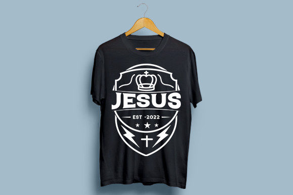 Jesus-Est-2022-T-shirt-Design: Graphics for Modern T-Shirt Design Sellers