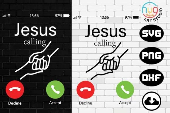 Jesus is Calling I Must Go – A Faith-Focused Graphic for T-Shirt Designs & Marketing Visuals