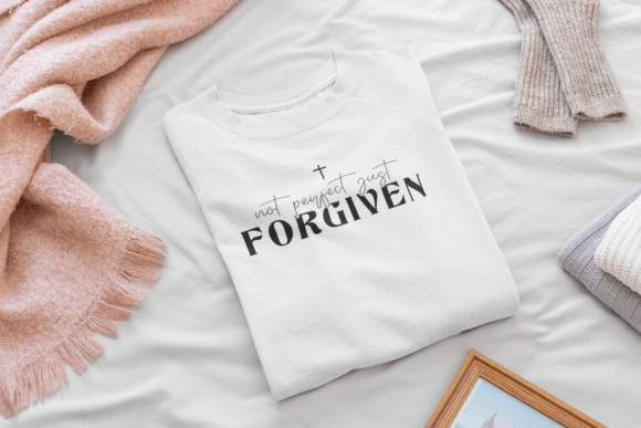 Not Perfect Just Forgiven: Christian Graphics & T-Shirt Designs